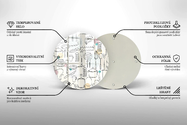 Glas Herdabdeckplatte Küchenzubehör