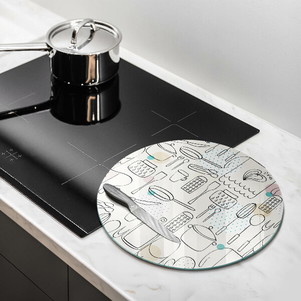 Glas Herdabdeckplatte Küchenzubehör