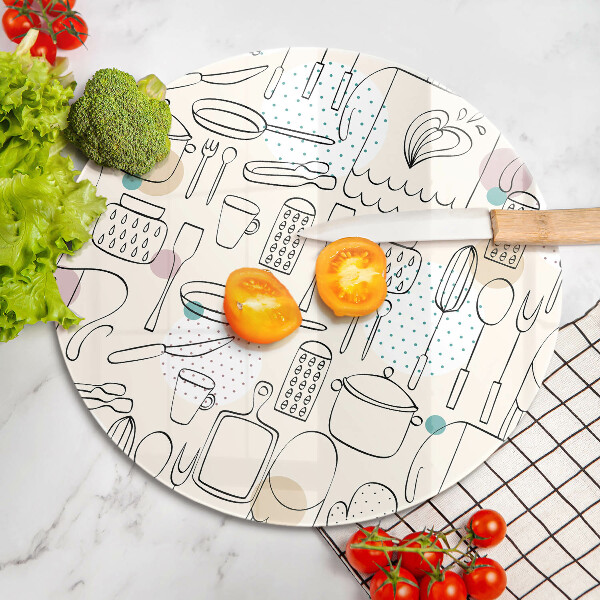 Glas Herdabdeckplatte Küchenzubehör