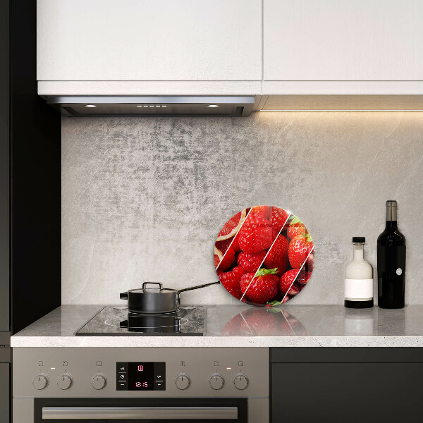 Glas Herdabdeckplatte Bunte Früchte