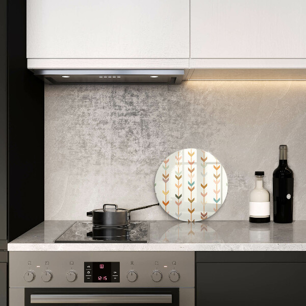 Glas Herdabdeckplatte Geometrische Elemente