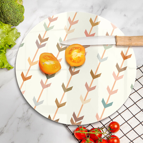 Glas Herdabdeckplatte Geometrische Elemente