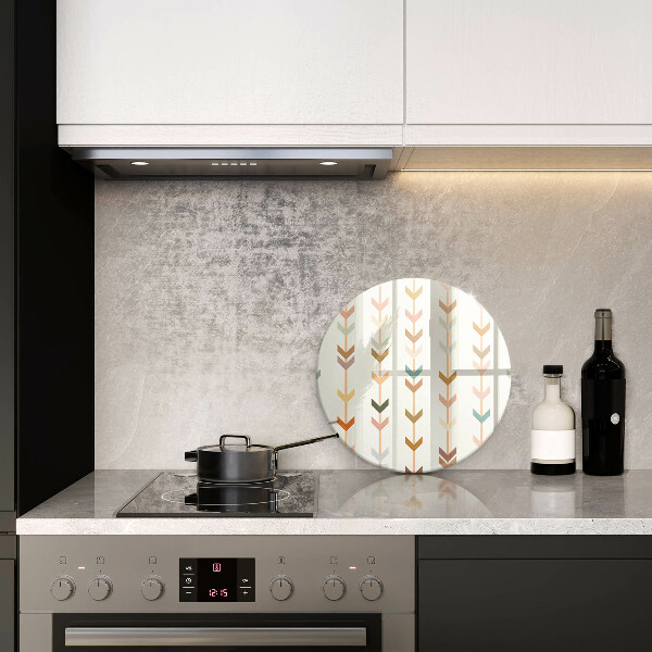 Glas Herdabdeckplatte Geometrische Elemente