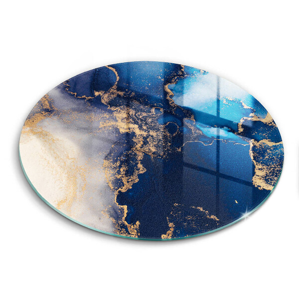 Glas Herdabdeckplatte Eleganter Hintergrund und Gold