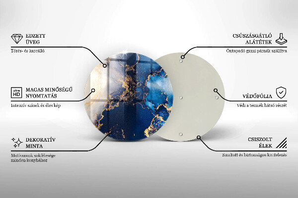 Glas Herdabdeckplatte Eleganter Hintergrund und Gold