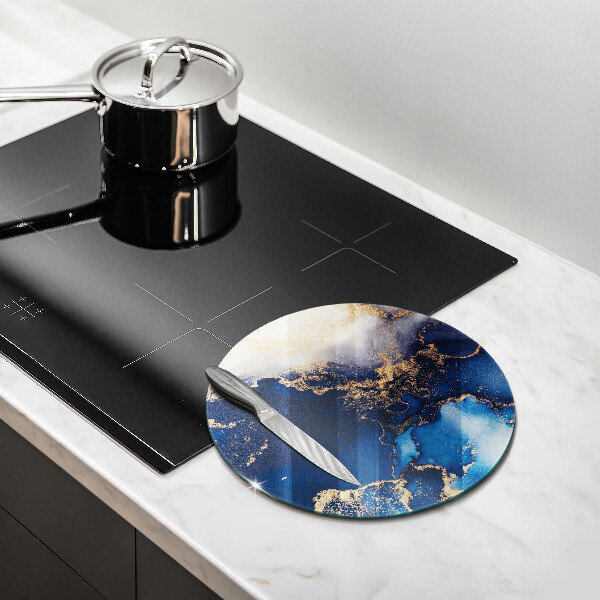 Glas Herdabdeckplatte Eleganter Hintergrund und Gold