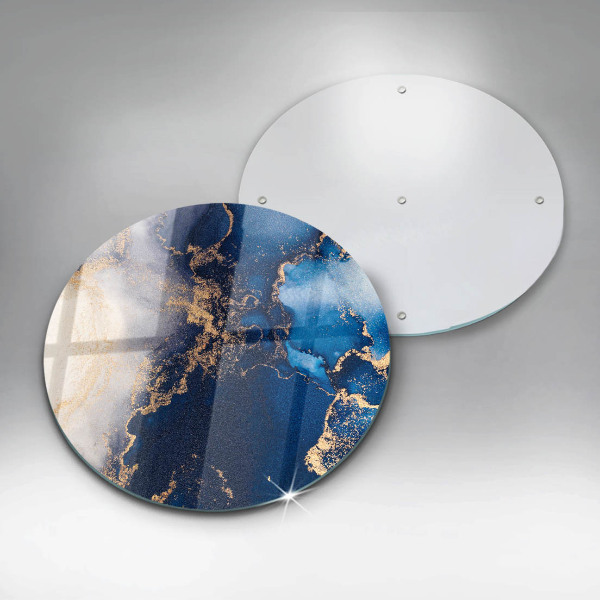 Glas Herdabdeckplatte Eleganter Hintergrund und Gold