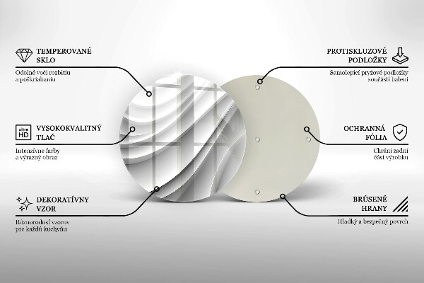 Glas Herdabdeckplatte Geometrische Linien