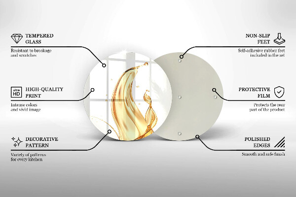 Glas Herdabdeckplatte Olivenöl