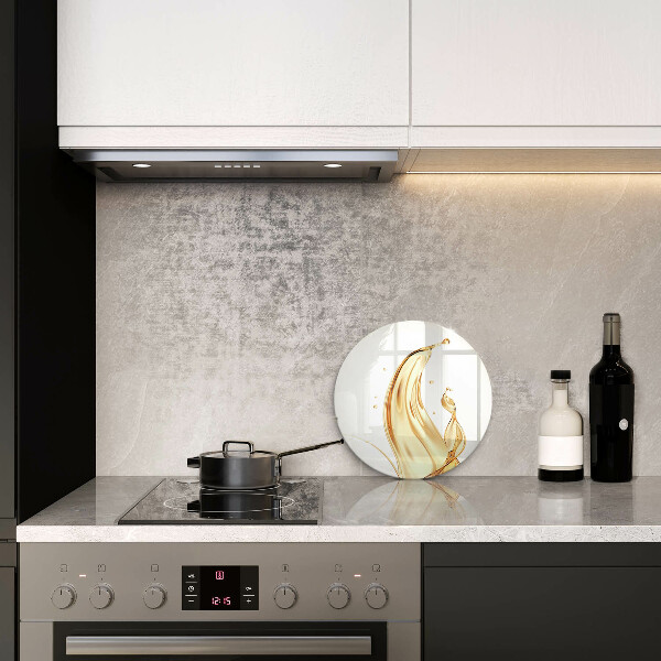 Glas Herdabdeckplatte Olivenöl