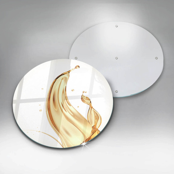 Glas Herdabdeckplatte Olivenöl