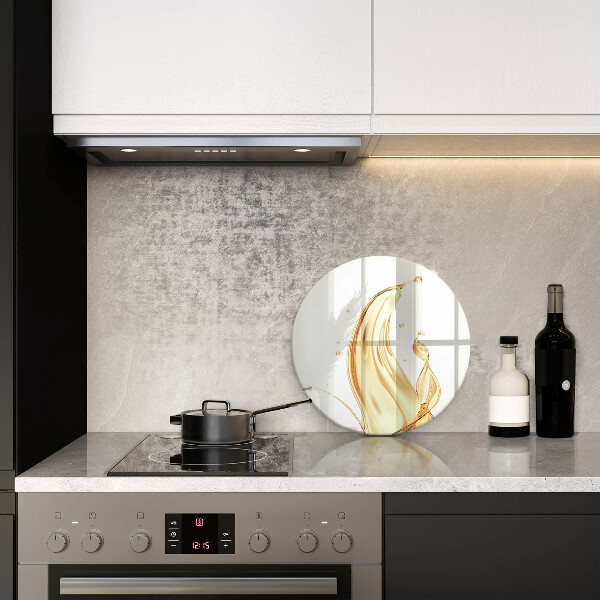 Glas Herdabdeckplatte Olivenöl