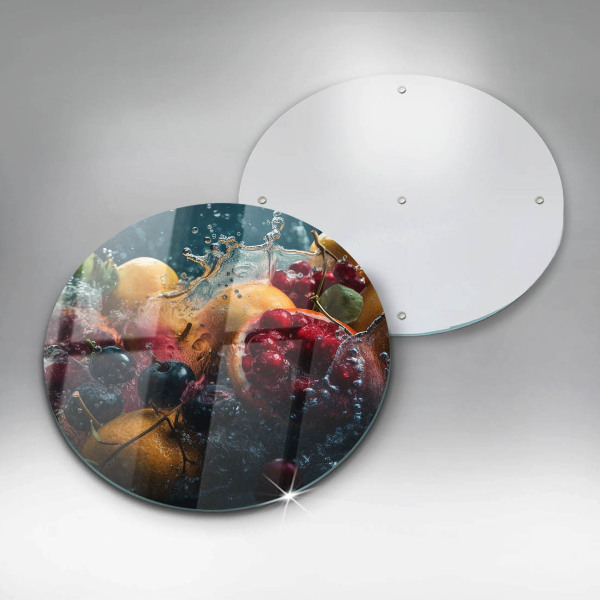 Glas Herdabdeckplatte Früchte im Wasser