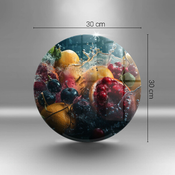 Glas Herdabdeckplatte Früchte im Wasser