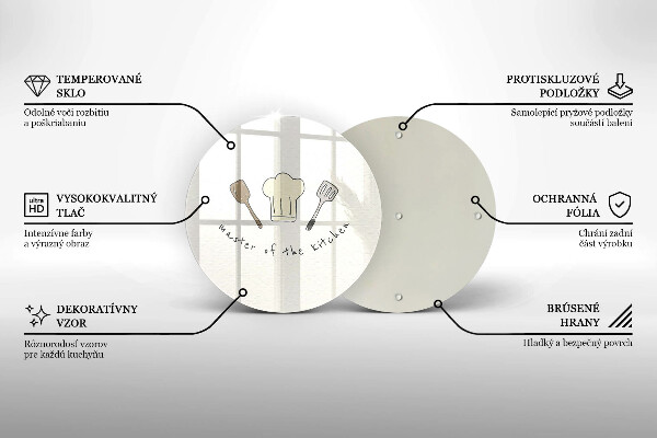 Glas Herdabdeckplatte Meister der Küche