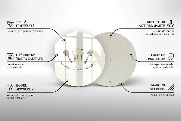 Glas Herdabdeckplatte Meister der Küche