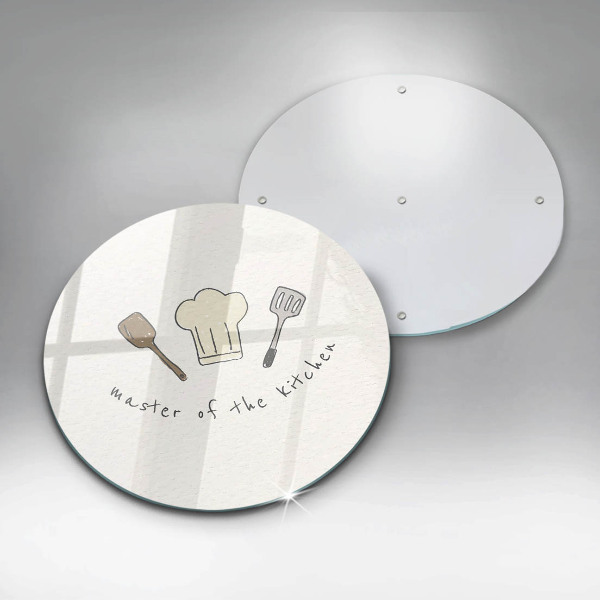 Glas Herdabdeckplatte Meister der Küche