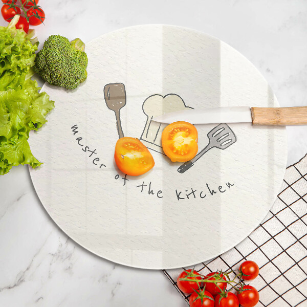 Glas Herdabdeckplatte Meister der Küche