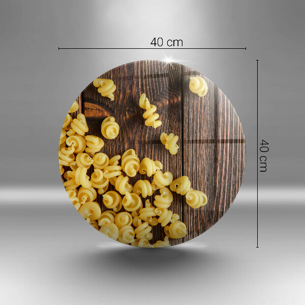 Glas Herdabdeckplatte Nudeln auf dem Tisch