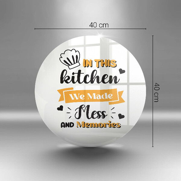 Glas Herdabdeckplatte In dieser Küche haben wir Chaos und Erinnerungen geschaffen