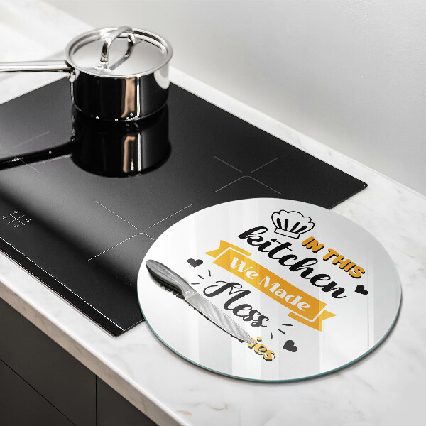 Glas Herdabdeckplatte In dieser Küche haben wir Chaos und Erinnerungen geschaffen