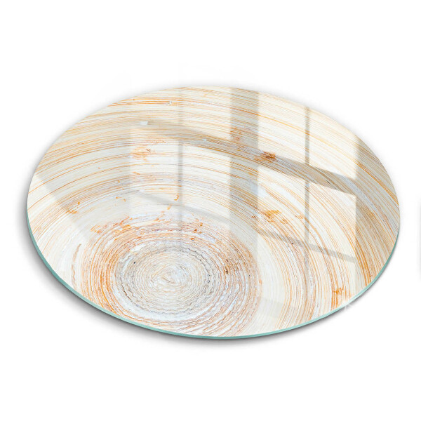 Glas Herdabdeckplatte Holzstruktur