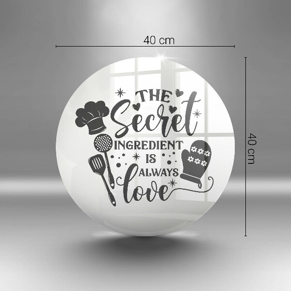 Glas Herdabdeckplatte Inschrift Satz