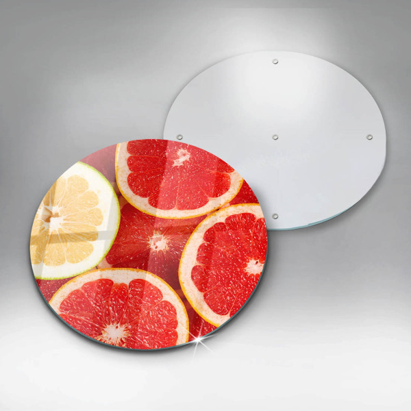 Glas Herdabdeckplatte Grapefruitscheiben
