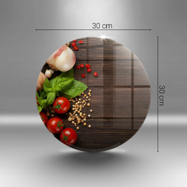 Glas Herdabdeckplatte Gemüse auf dem Tisch
