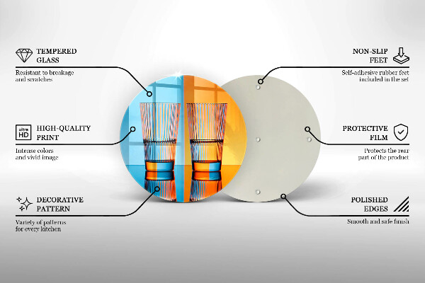 Glas Herdabdeckplatte Zwei Gläser Wasser
