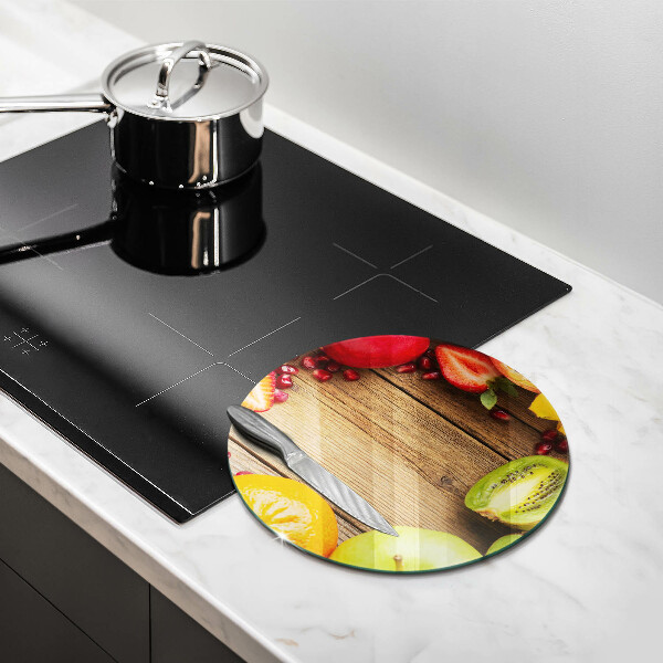 Glas Herdabdeckplatte Frisches Obst