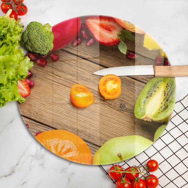 Glas Herdabdeckplatte Frisches Obst