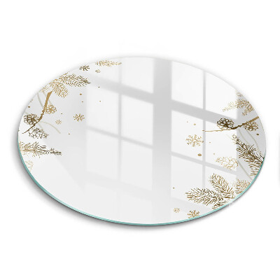 Glas Herdabdeckplatte Winterdekorationen