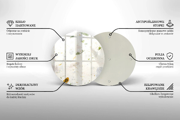 Glas Herdabdeckplatte Fallende Blätter