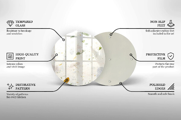 Glas Herdabdeckplatte Fallende Blätter