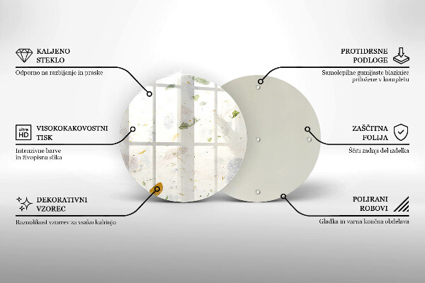 Glas Herdabdeckplatte Fallende Blätter