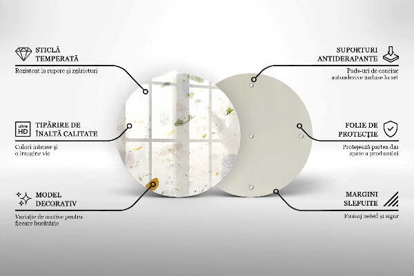Glas Herdabdeckplatte Fallende Blätter