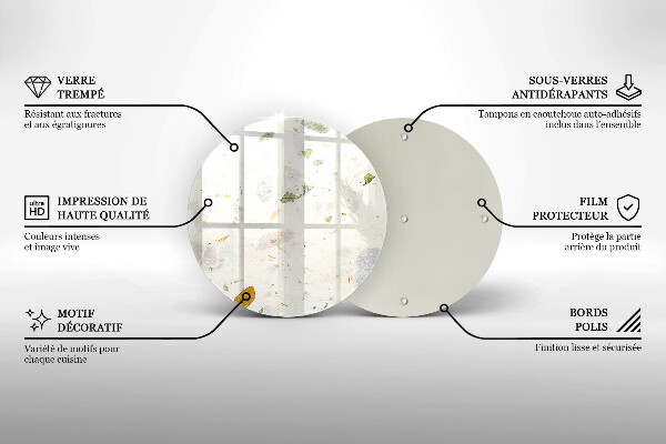 Glas Herdabdeckplatte Fallende Blätter