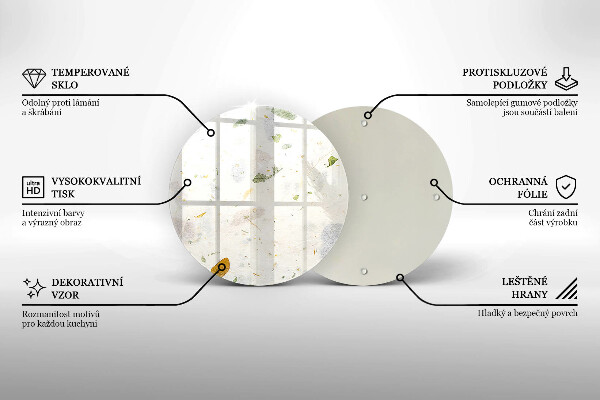 Glas Herdabdeckplatte Fallende Blätter
