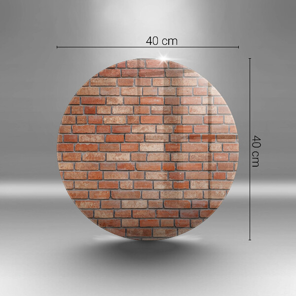 Glas Ceranfeldabdeckung Spritzschutz Backsteinmauer
