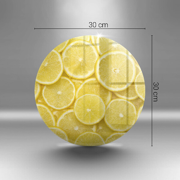 Glas Ceranfeldabdeckung Spritzschutz Zitronenfrucht