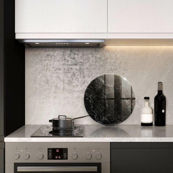 Glas Ceranfeldabdeckung Spritzschutz Eleganter Marmor