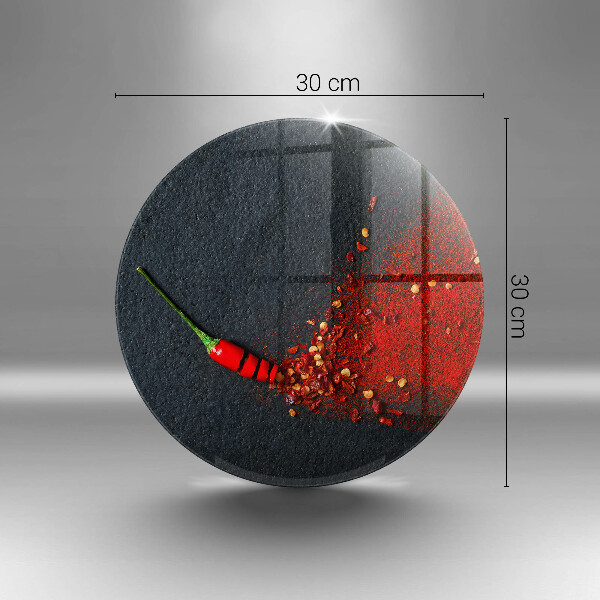 Glas Ceranfeldabdeckung Spritzschutz Chilischote