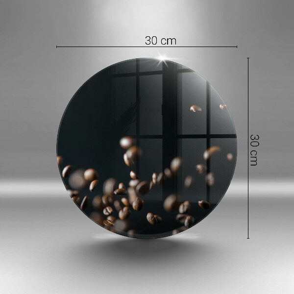 Glas Ceranfeldabdeckung Spritzschutz Fallende Kaffeebohnen
