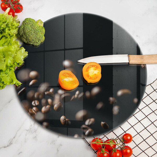 Glas Ceranfeldabdeckung Spritzschutz Fallende Kaffeebohnen