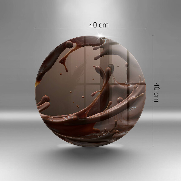 Glas Herdabdeckplatte Flüssige Schokolade