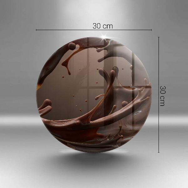 Glas Herdabdeckplatte Flüssige Schokolade