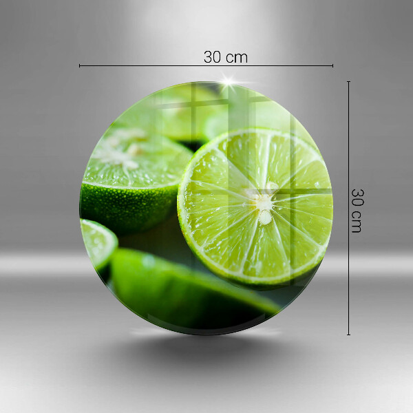 Glas Herdabdeckplatte Limetten-Zitrusfrüchte