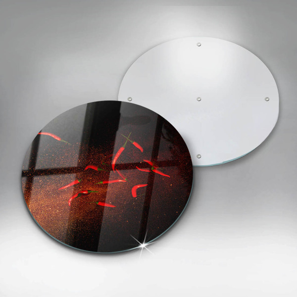 Glas Herdabdeckplatte Scharfe Chilischoten