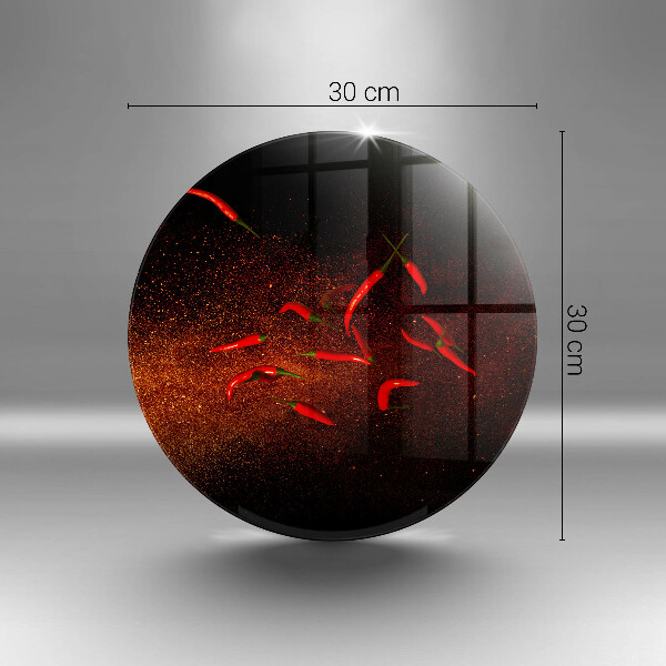 Glas Herdabdeckplatte Scharfe Chilischoten
